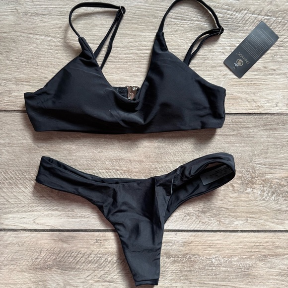 Swim | Womens Black Bikini Set | Poshmark